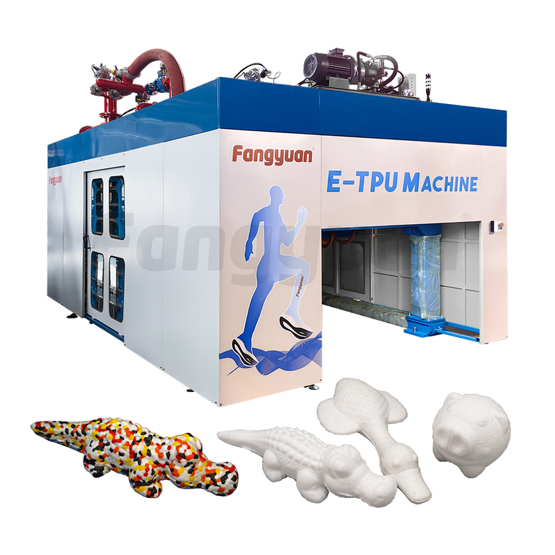 Expanded thermoplastic polyurethane E-TPU foam crocs toy making machine