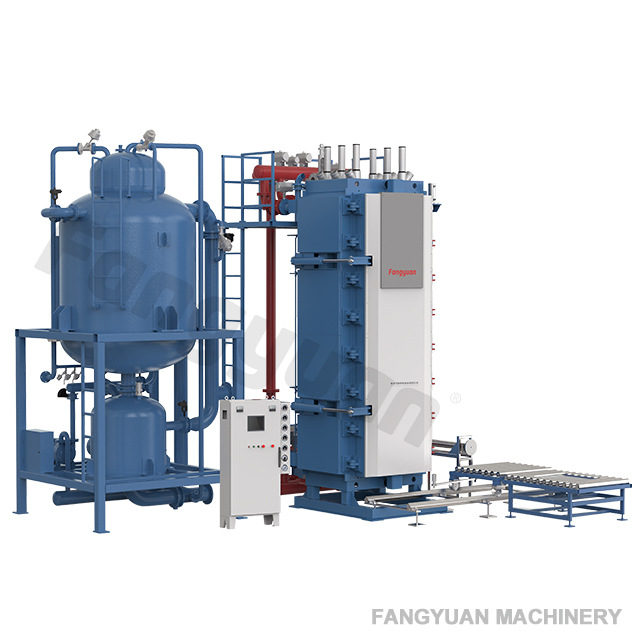 Polystyrene block moulding machine with high efficient